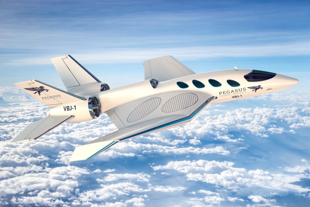 Pegasus Universal Aerospace Vertical Business Jet passenger hybrid-electric VTOL concept design aircraft Pegasus Universal Aerospace Vertical Business Jet passenger hybrid-electric VTOL concept design aircraft